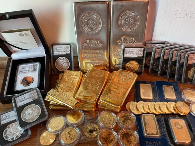 Physical gold stack in India
